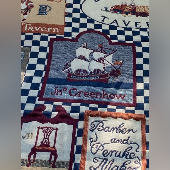 Colonial Williamsburg VA Triple Woven 67” Cotton Blanket/Throw USA - Picture 2 of 8